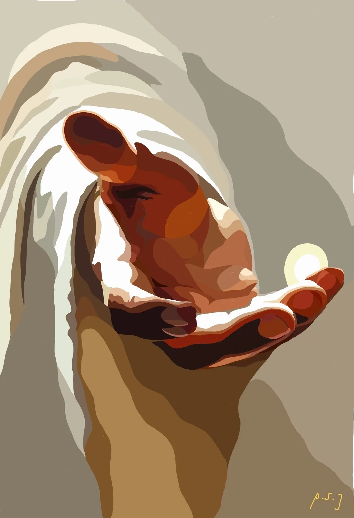 빛을 건네는 손